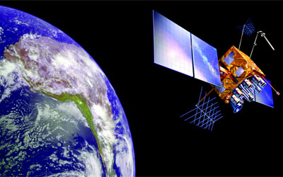 GPS-satellite-orbiting-USCG Much like God, a GPS satellite floats around our world offering guidance to anyone who asks ... and who uses the right equipment to decode its signal.